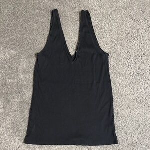 Express Black Deep V-Neck Tank Top